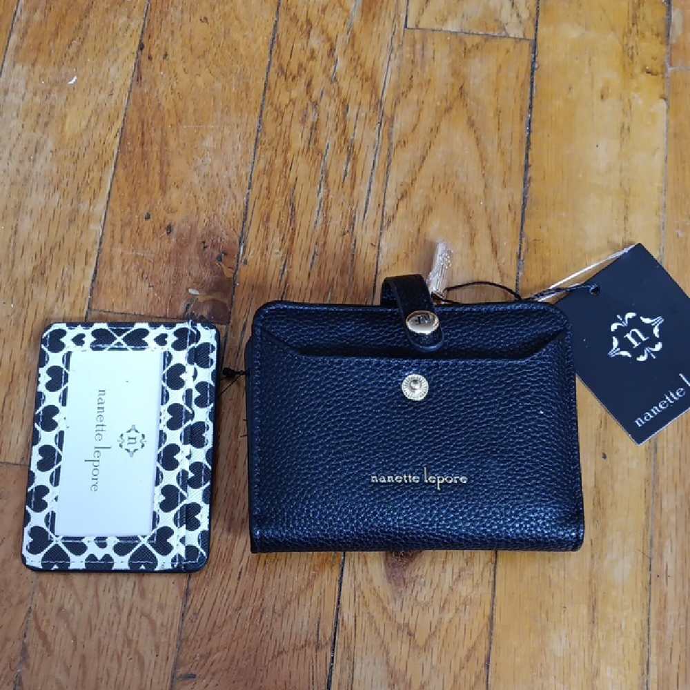 Nanette Lepore Black Wallet W Removeable Card Holder NWT - Picture 2 of 5